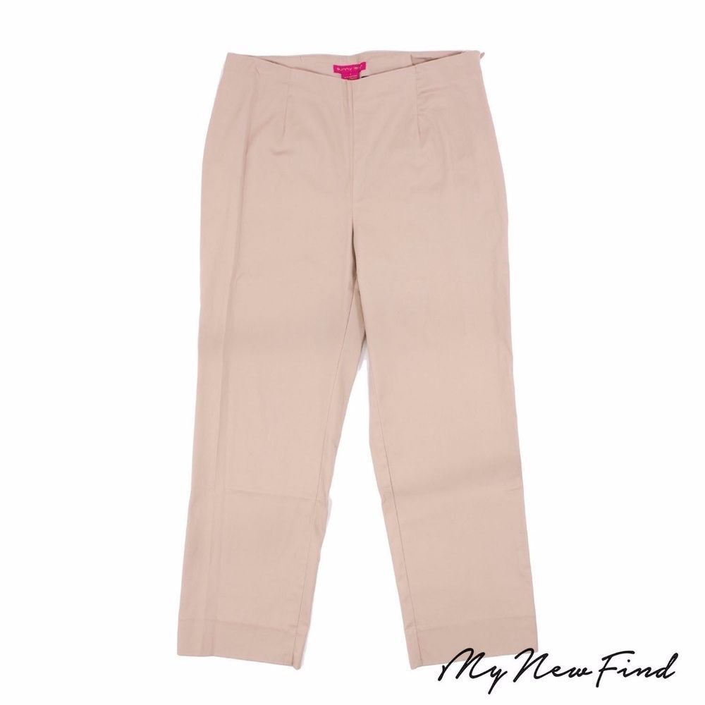 SUNNY LEIGH CROPPED COCKTAIL PANTS HIGH WAIST TAN